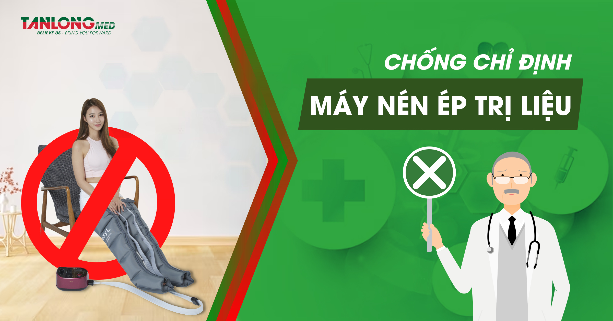 chống chỉ định cho máy nén ép trị liệu